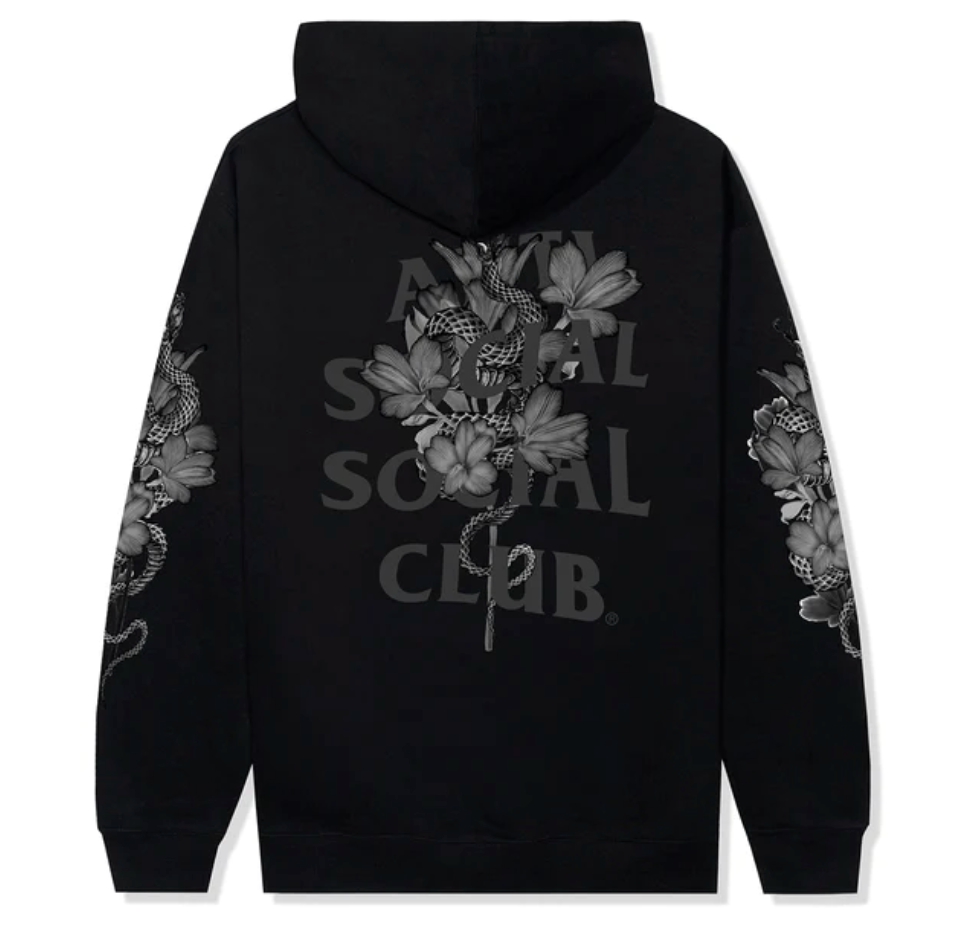 Anti Social Social Club Hokkaido 3M Reflective Hoodie Black