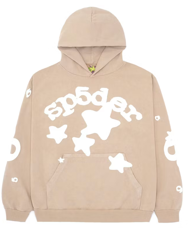 Sp5der Beluga Hoodie Sand