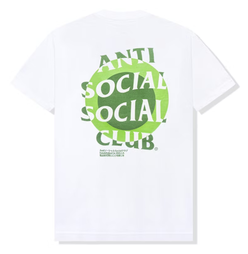 Anti Social Social Club Impatient Tee White Green