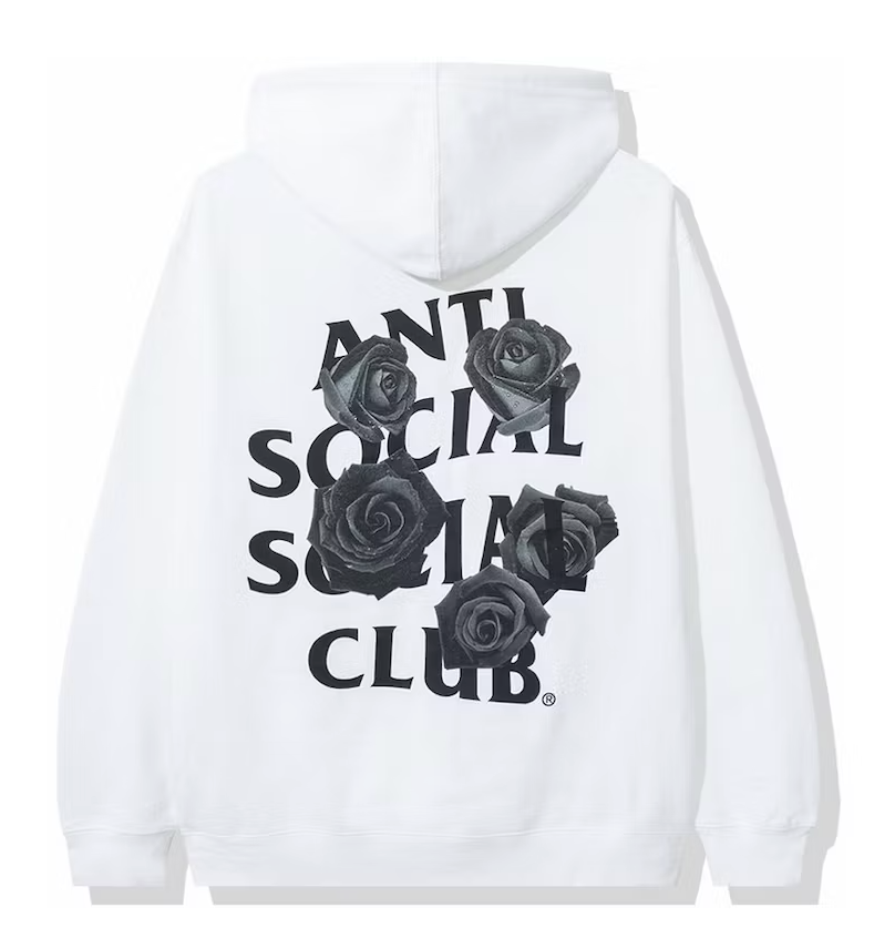 Anti Social Social Club White Bat Emoji Hoodie