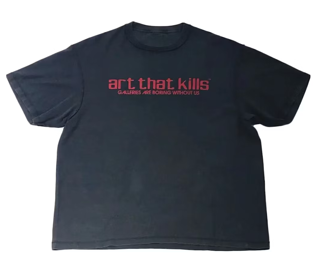 Gallery Dept. Art That Kills Logo Reversible Logo Tee Vintage Black