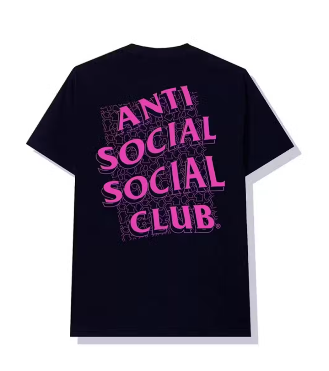 Anti Social Social Club DS member Exclusive Puzzle Navy Tee
