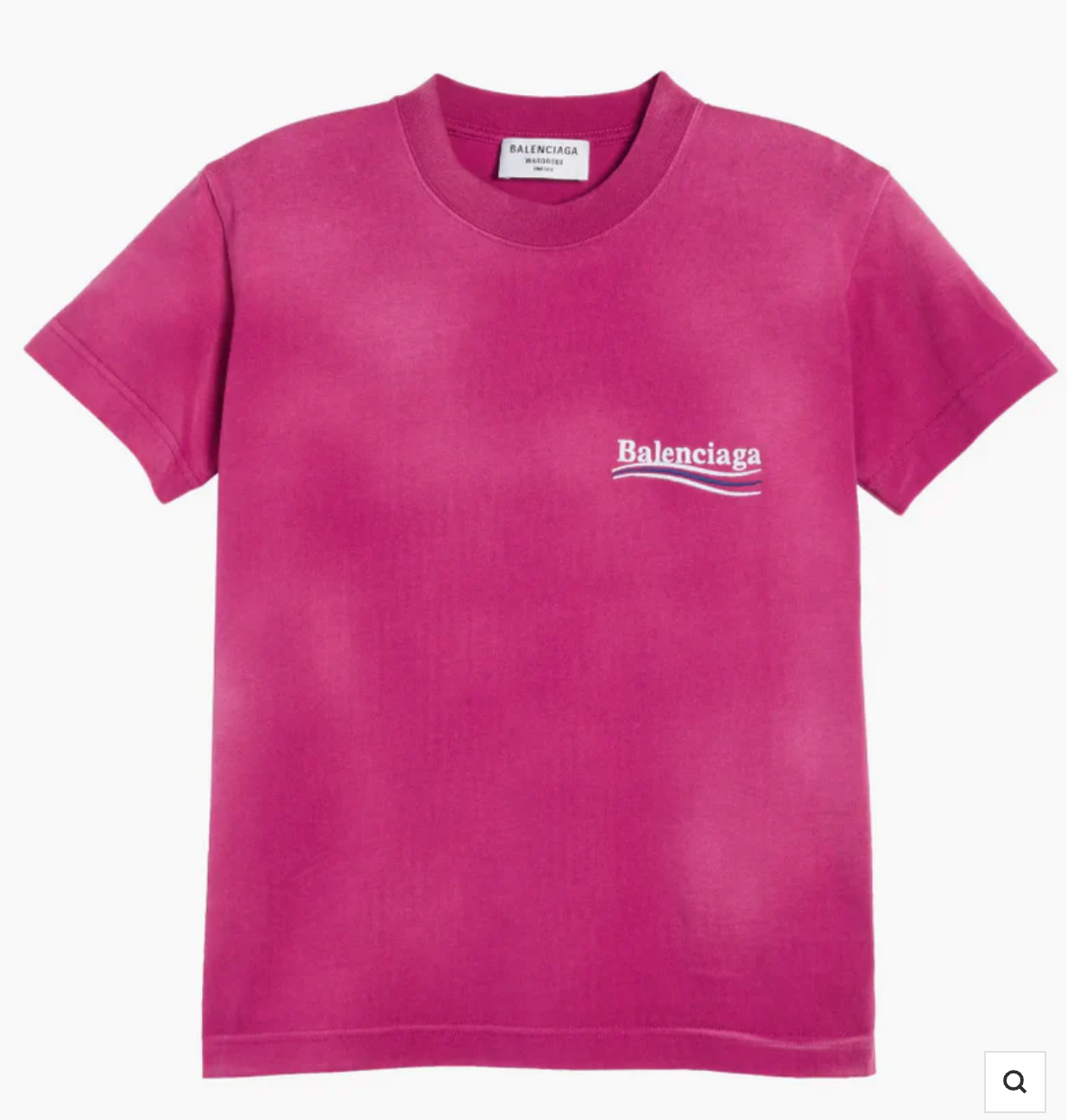 Balenciaga Campaign Tee Dark Fuchsia