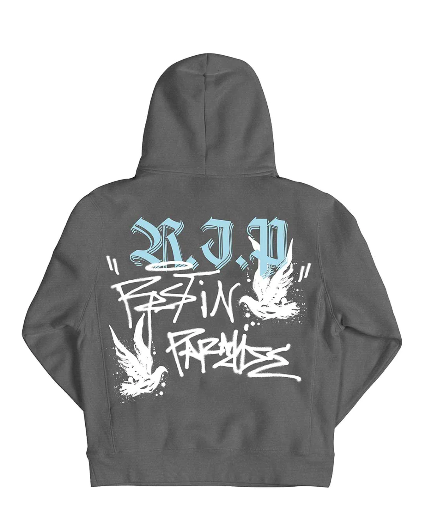 Revenge Graffiti Dove Vintage Black Hoodie