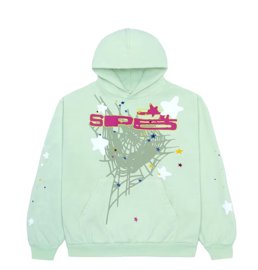 Sp5der SP5 Mint Hoodie