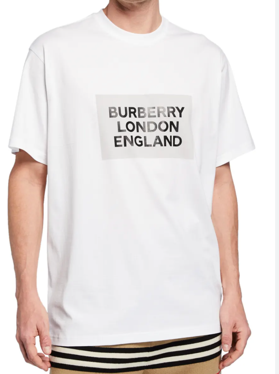 Burberry Men's Oversize London England Logo T-Shirt