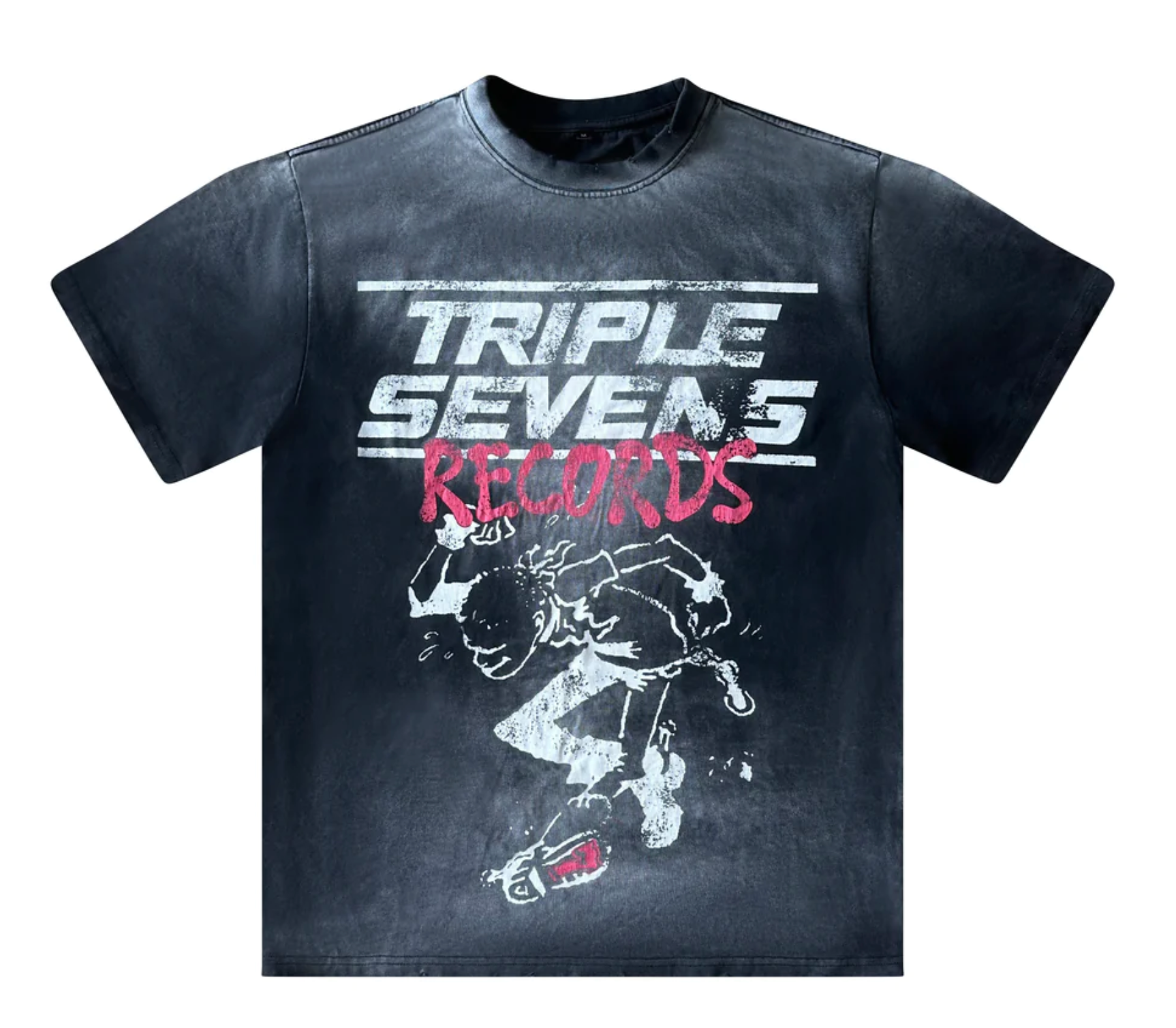 777 Records Tee Black