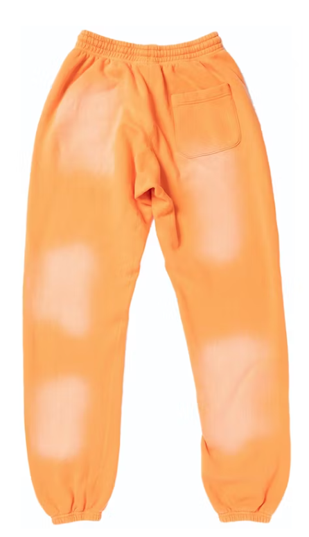 Hellstar Orange Closed Elastic Bottom Sweatpants