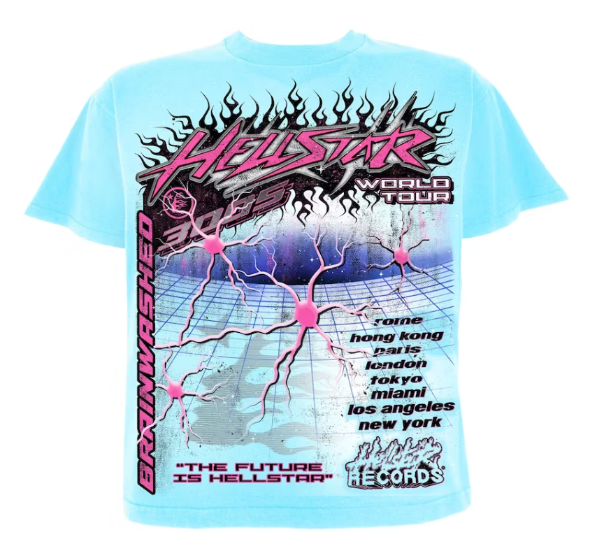 Hellstar Neuron T-Shirt Light Blue