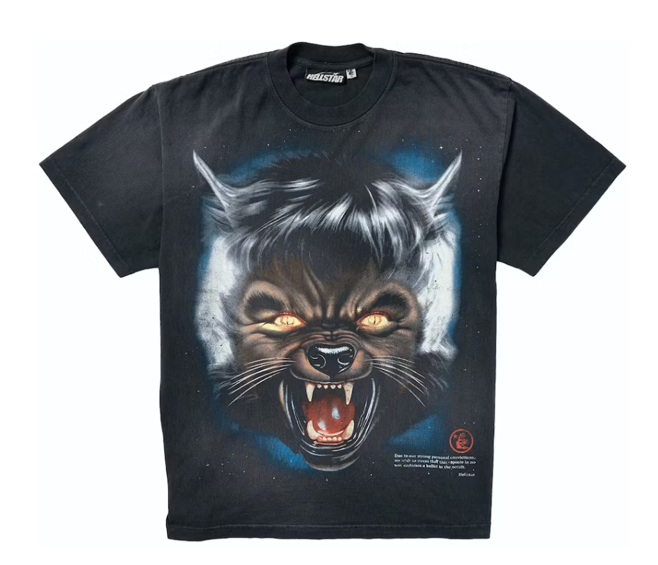 Hellstar Full Moon T-Shirt Black