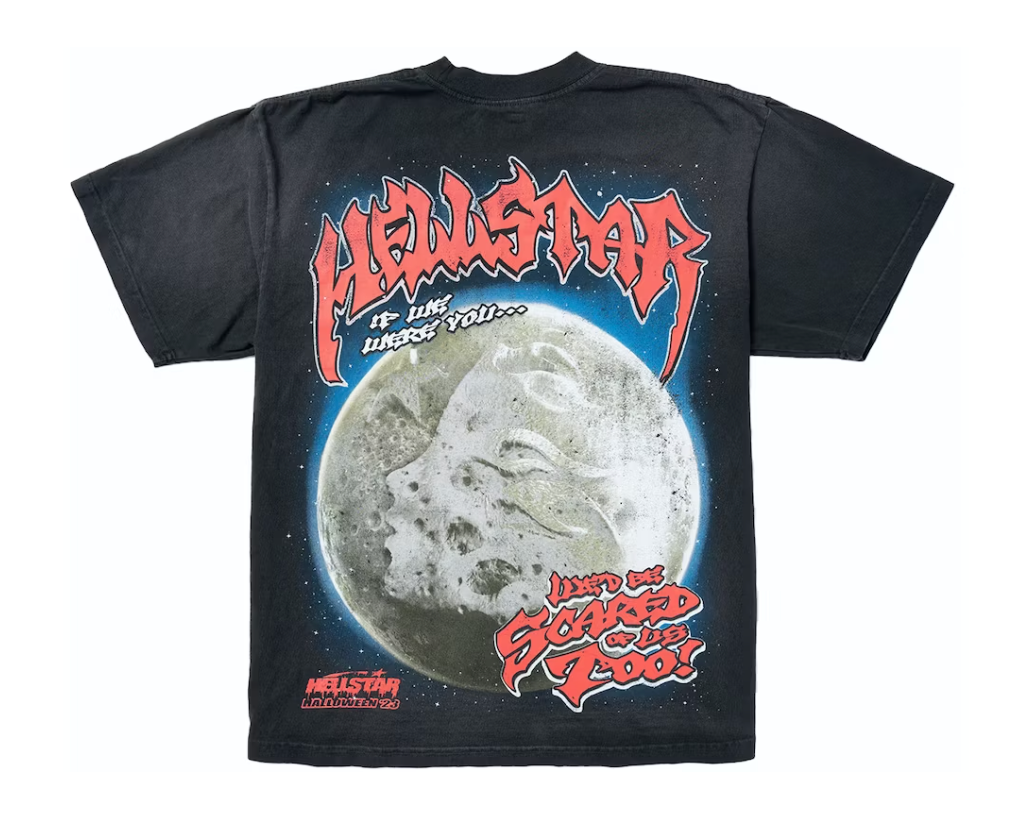 Hellstar Full Moon T-Shirt Black