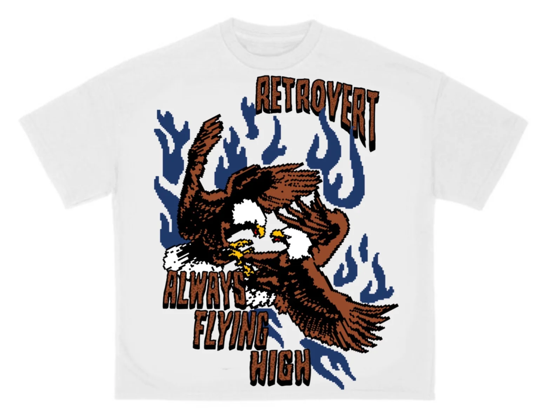 Retrovert Navy Bird T-Shirt
