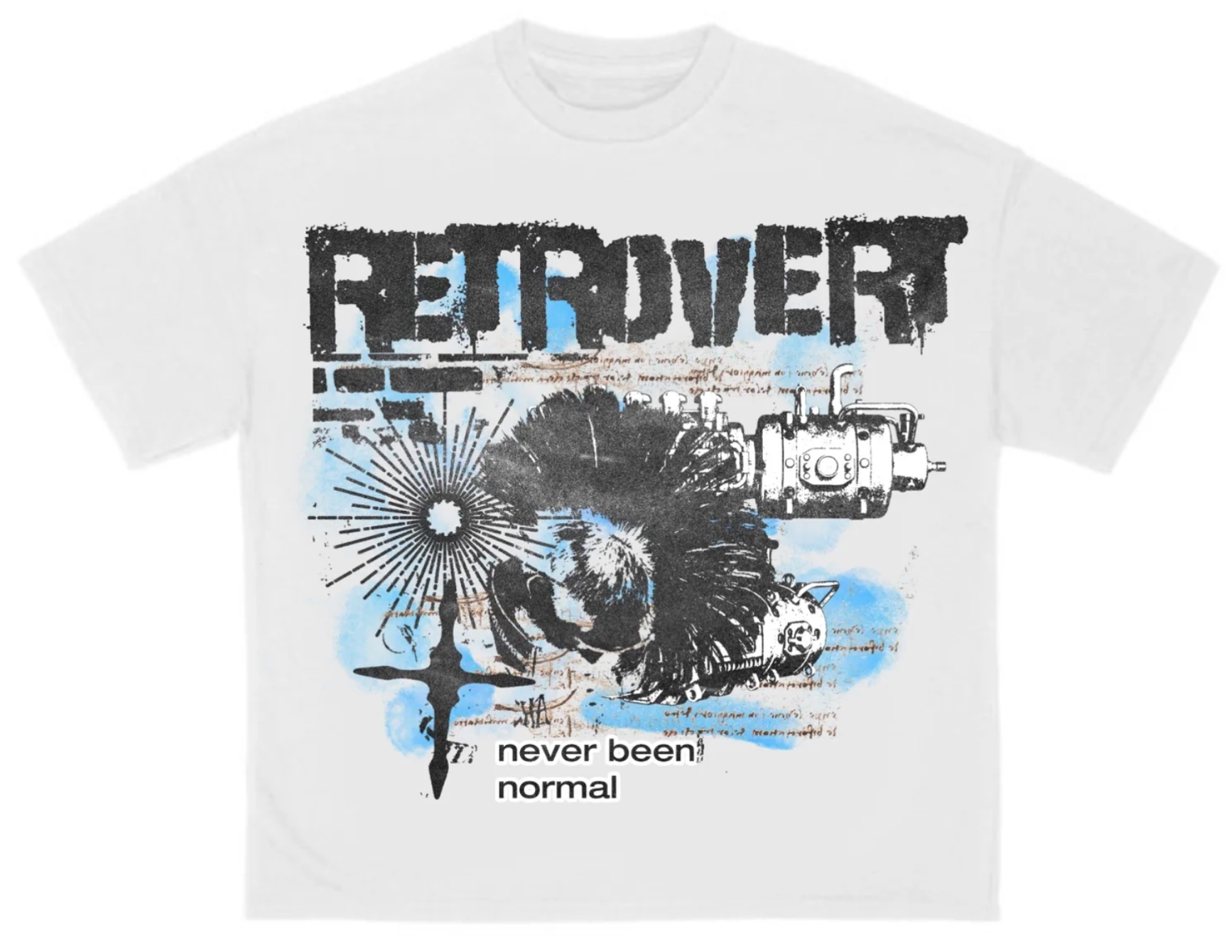Retrovert White Punk T-Shirt