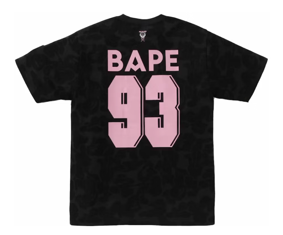 Bape X Inter Miami CF Camo Tee Black