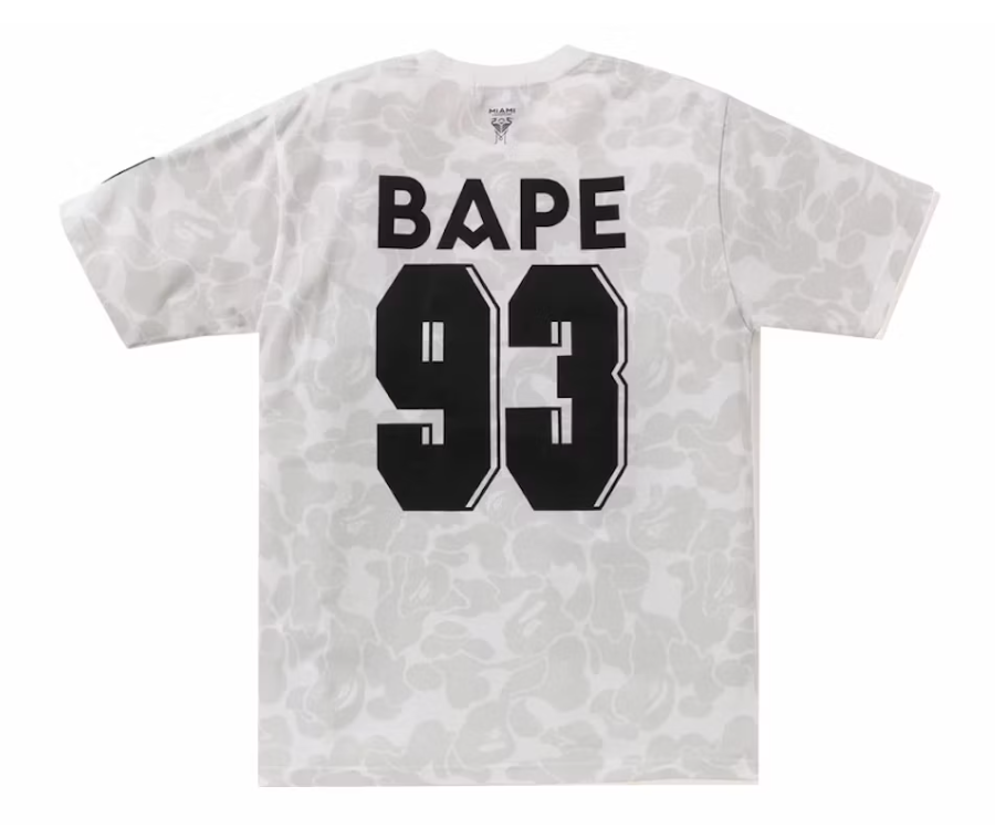 Bape X Inter Miami CF Camo Tee White