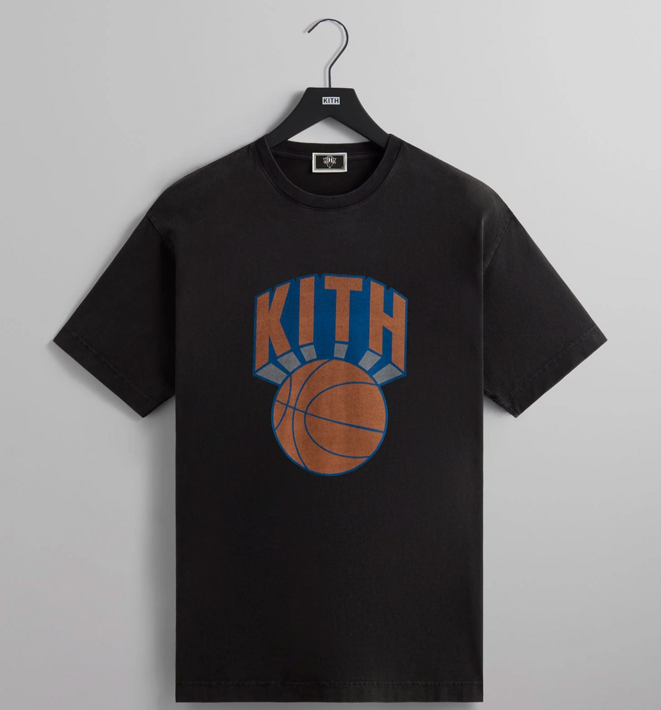 Kith For The New York Knicks Retro NY Vintage Tee Black