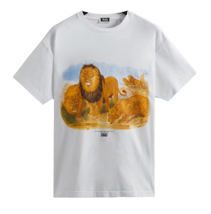 Kith AMNH Lion Vintage Tee White