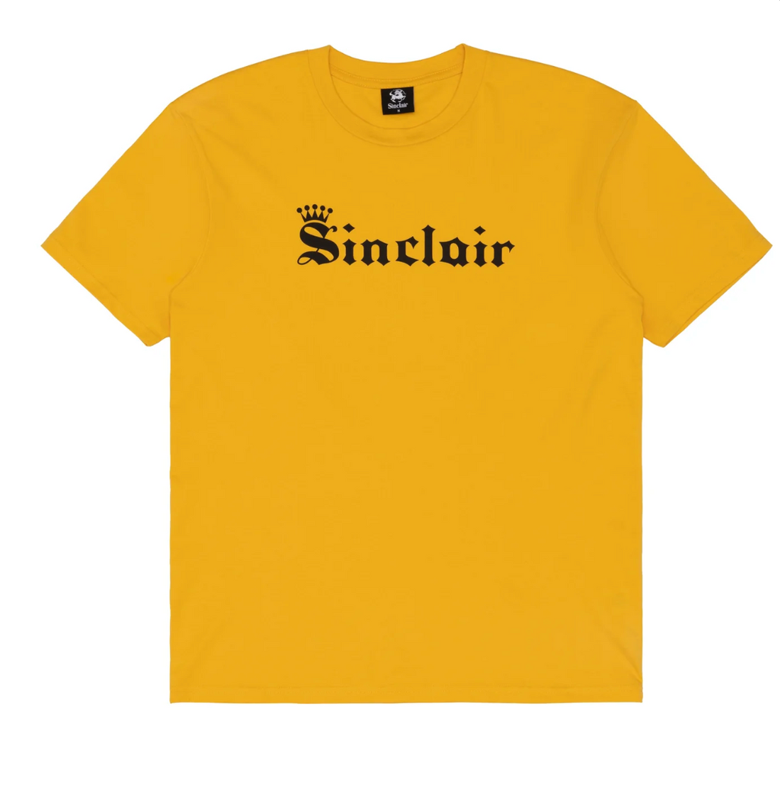 Sinclair Old English Crown Tee Yellow