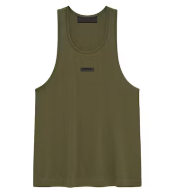 Fear of God Essentials Womens Tri-Blend Tank Top Military