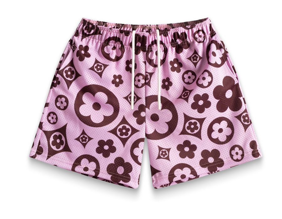 Bravest Studios Pink Flower Shorts
