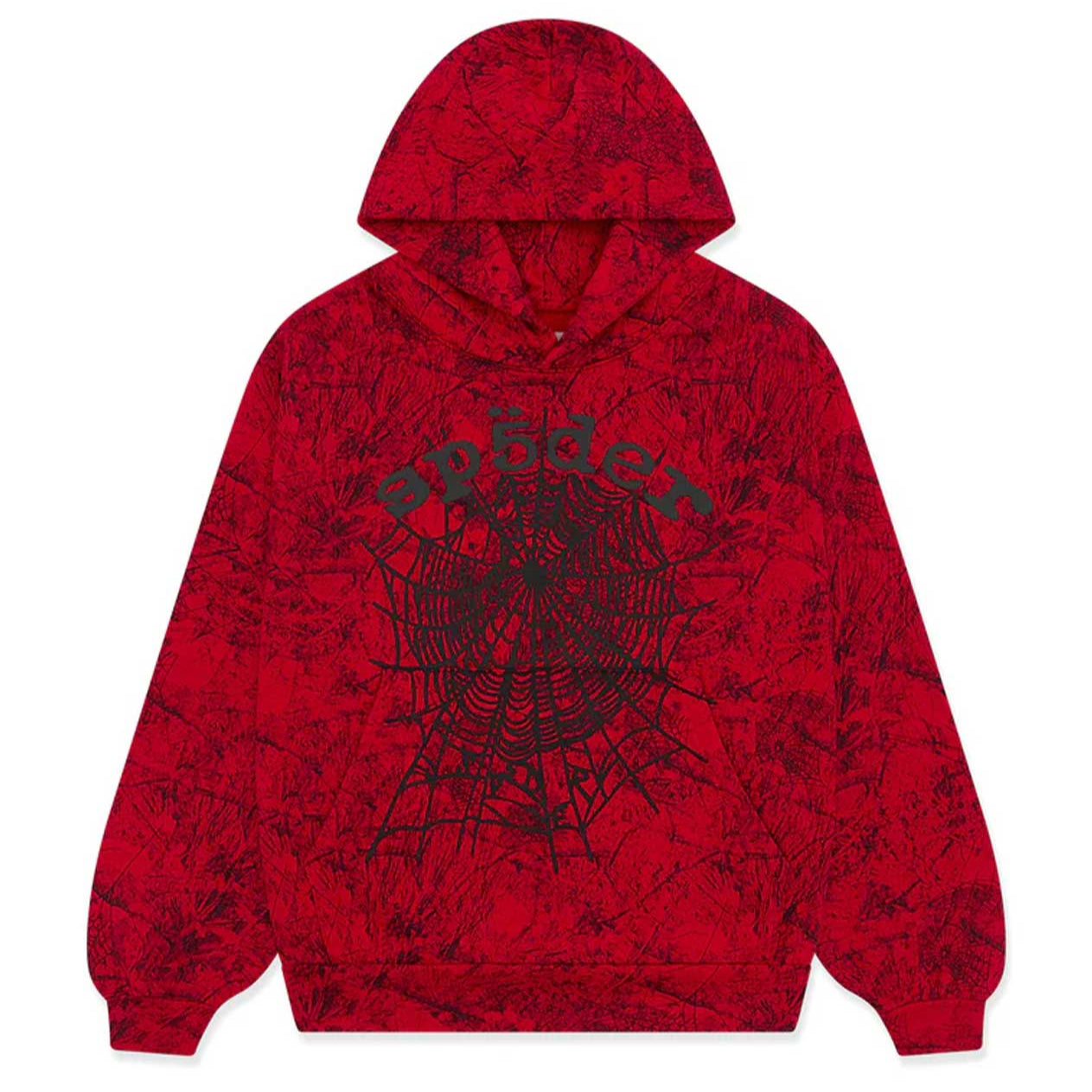 Sp5der OG Tree Camo Hoodie Red