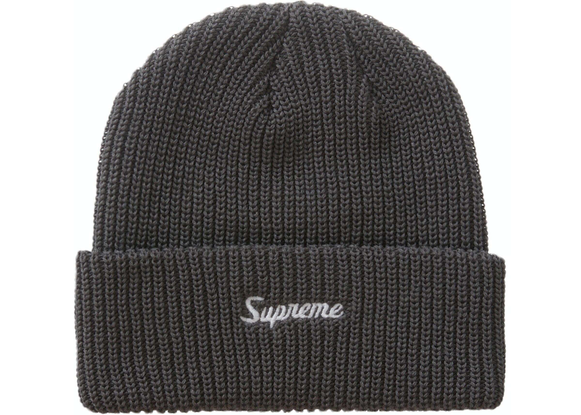 Supreme Loose Gauge Beanie (FW22) Charcoal