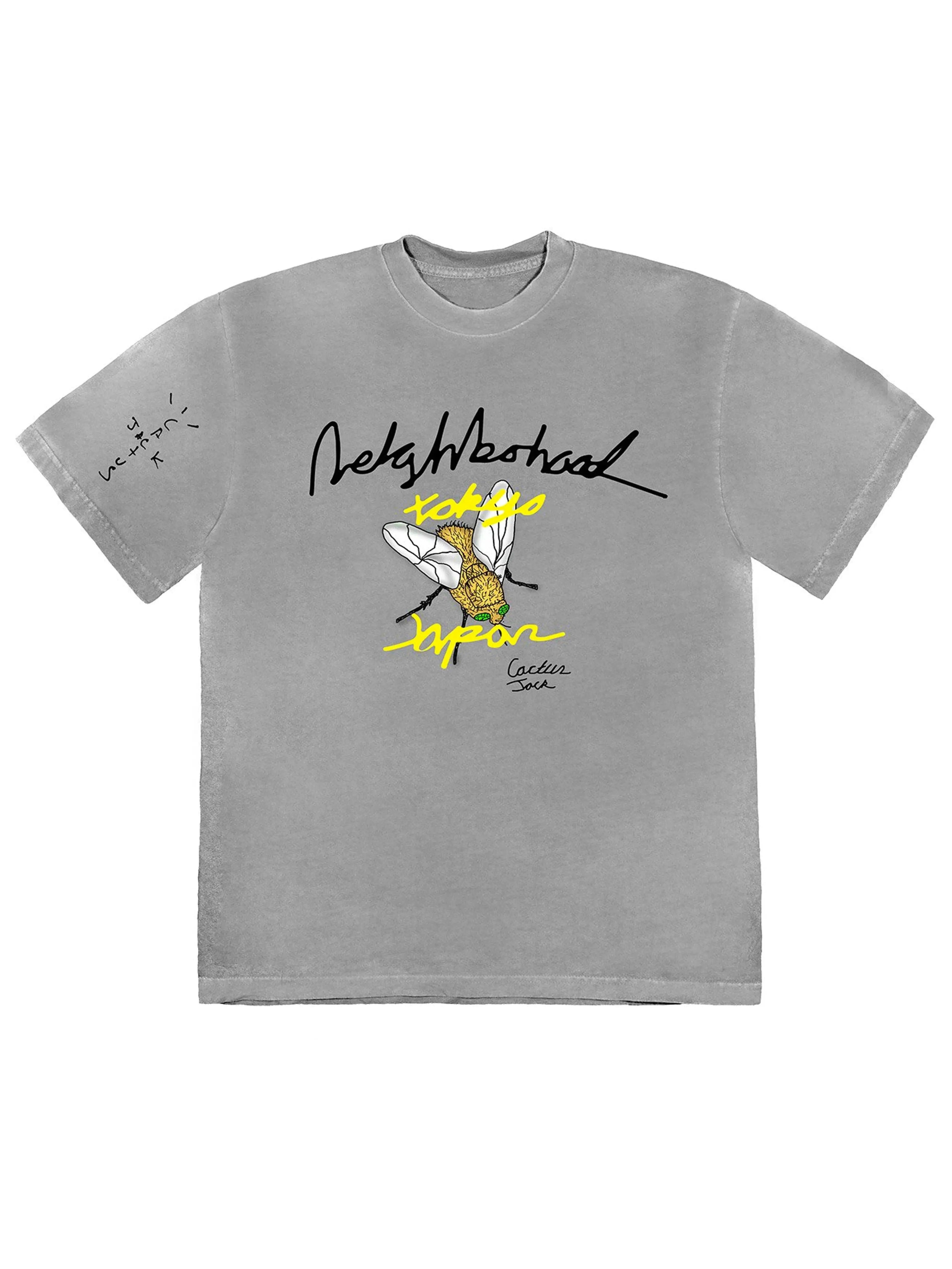 Travis Scott Cactus Jack x Neighborhood Carousel Grey Tee