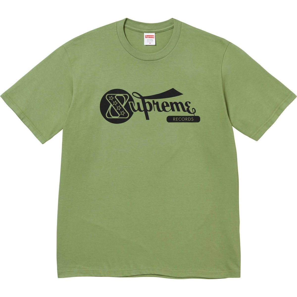 Supreme Records Tee Moss Green