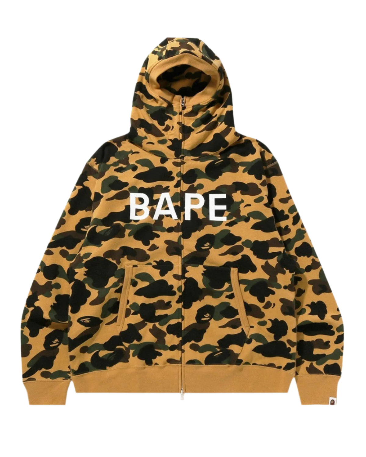 Bape 1st Camo Balaclava Full Zip Hoodie Green