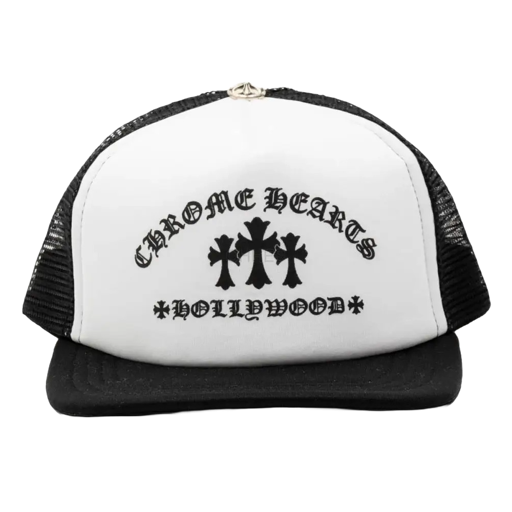 Chrome Hearts King Taco Trucker Hat Black/White
