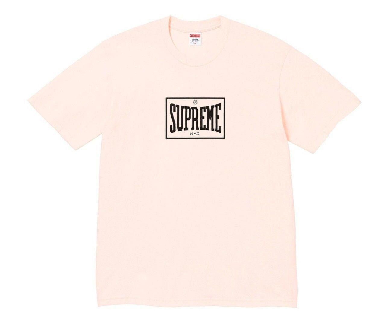 Supreme Warm Up Tee Pale Pink