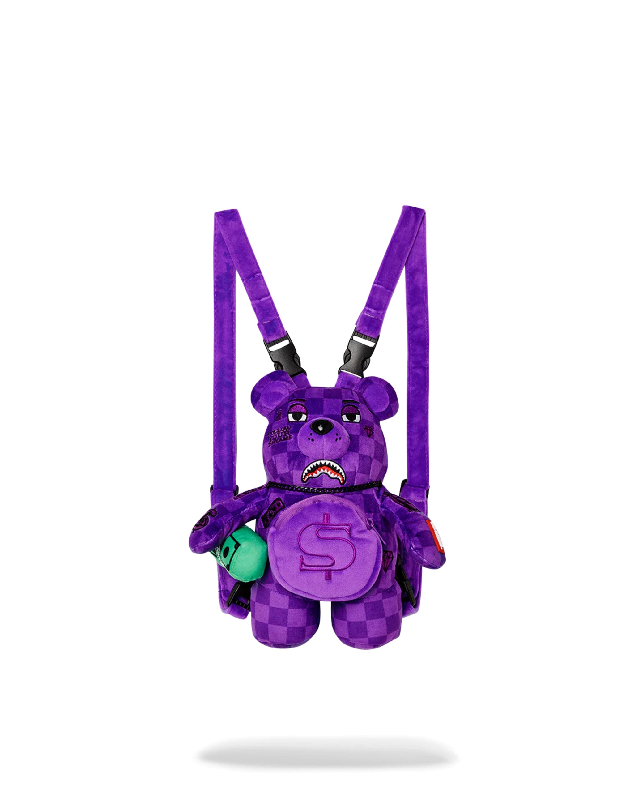 Sprayground Purple Shark Sharks In Paris Mini Bear Club