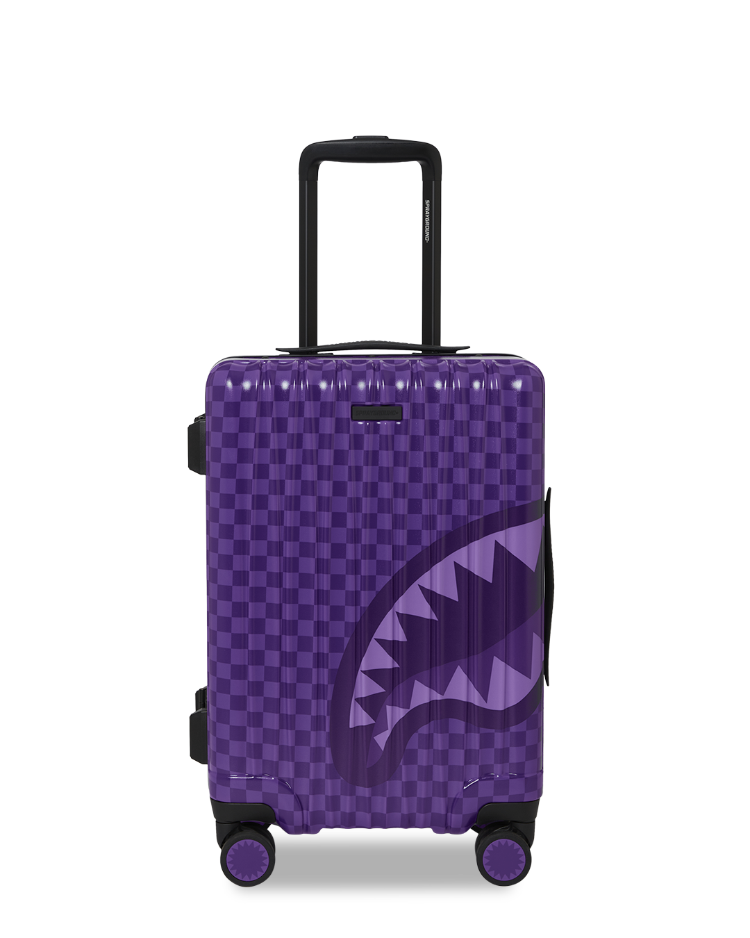 Sprayground Purple Sharks In Paris Carry-On Luggage