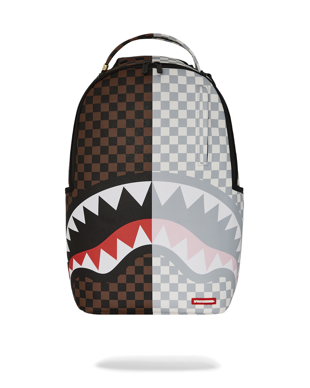Sprayground Split Brown And Cream Check DLXV Backpack