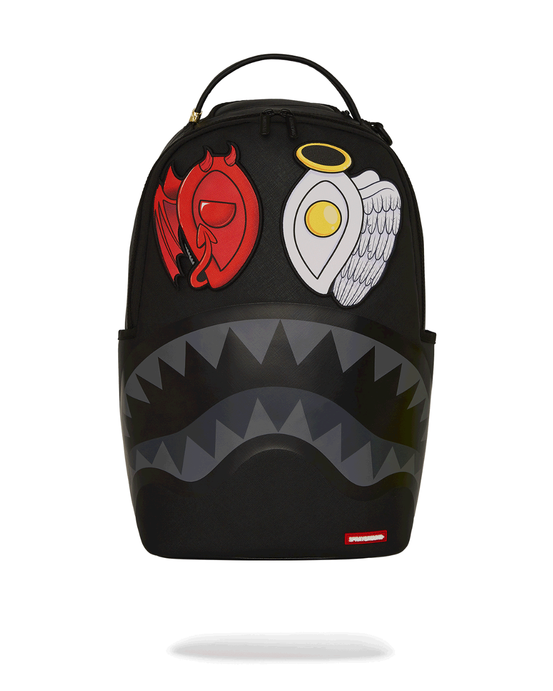 Sprayground Black Removable Eyes DLXSV Backpack