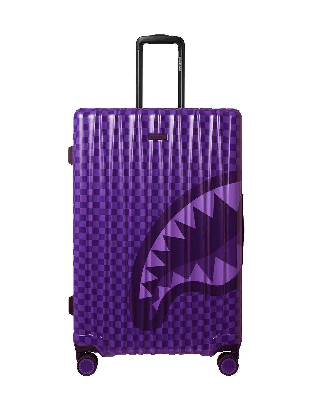 Sprayground Purple Shark In Paris Full-Size Luggage