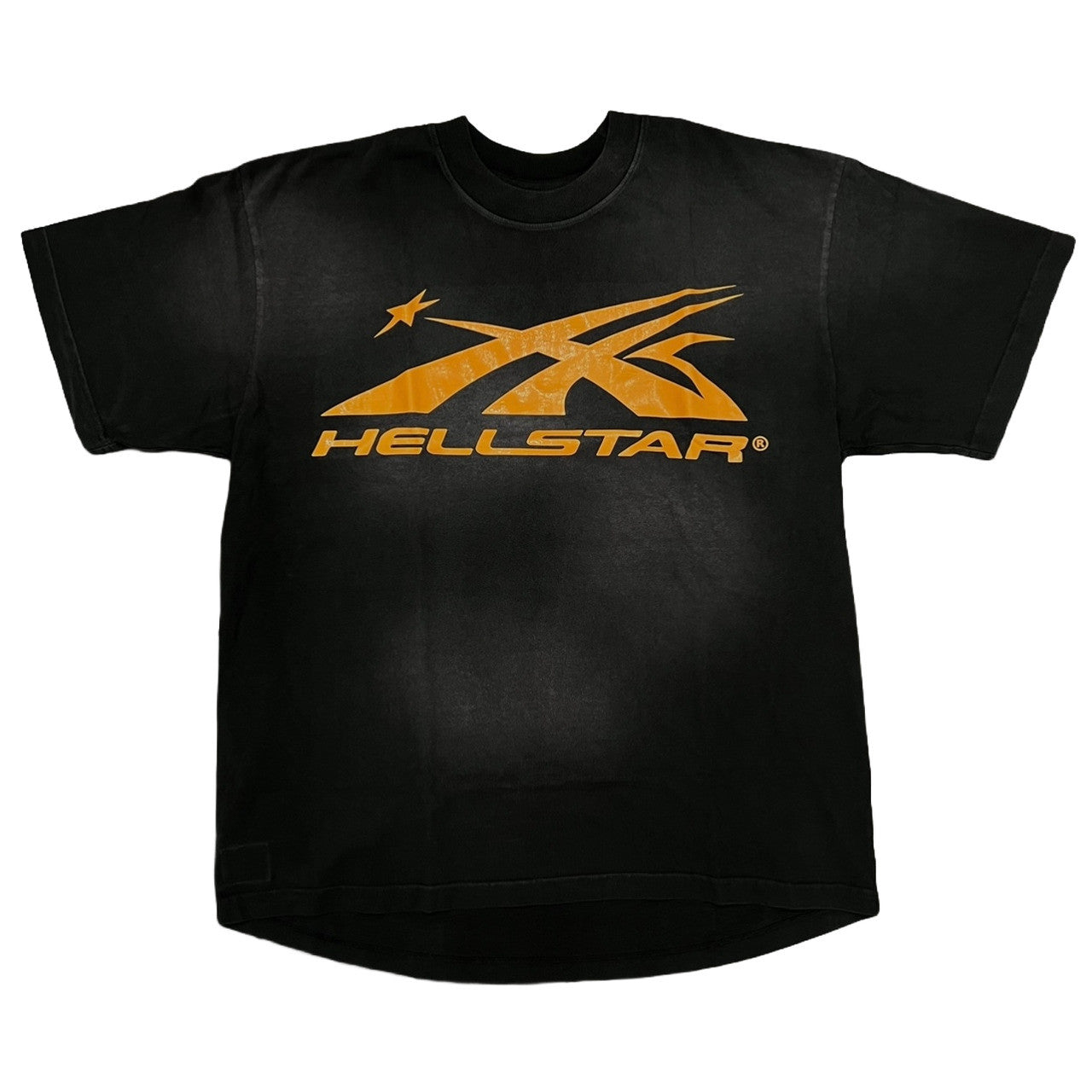 Hellstar Sport Logo Gel T-Shirt Black/Orange