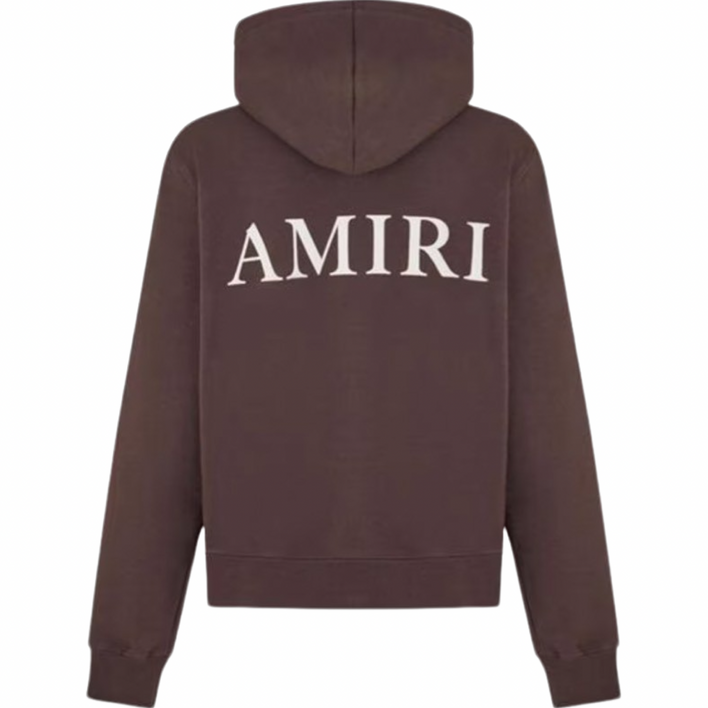 Amiri Brown Puff Hoodie