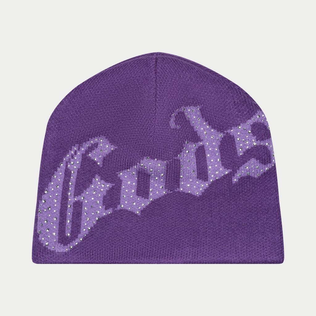 Godspeed OG Logo Studded Beanie Double Purple