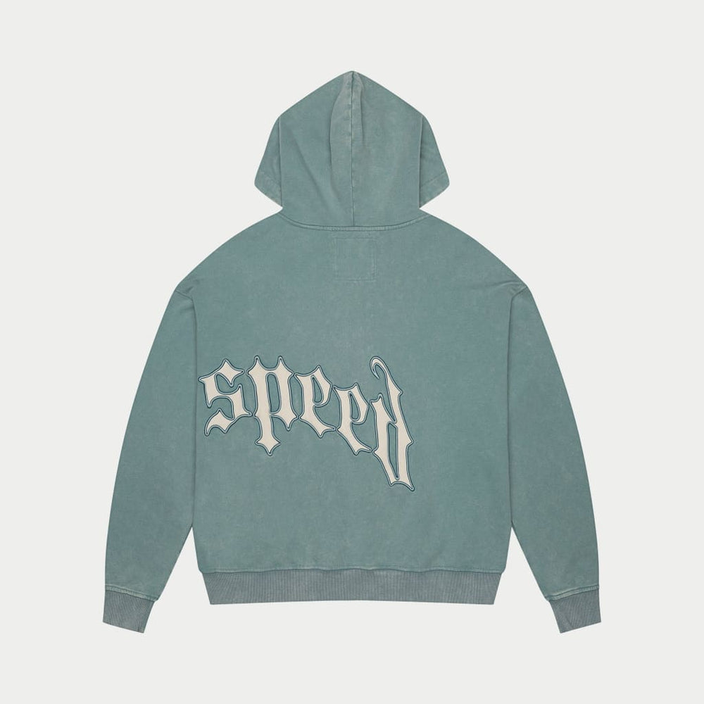 Godspeed Sea Foam Washed Zip Up Hoodie