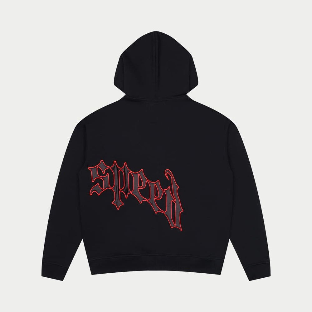 Godspeed Zip Up Hoodie V2 (Black/Red)