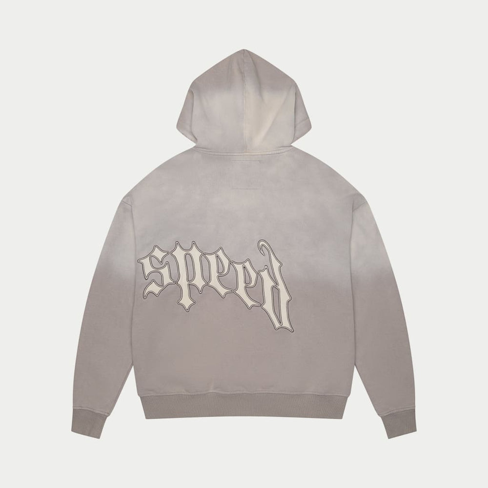 Godspeed Vintage Slate Grey Washed Zip Up Hoodie