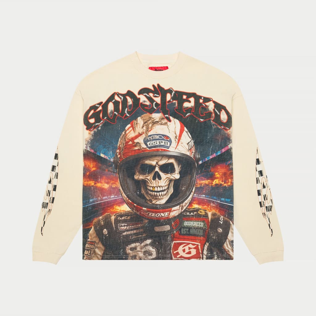 Godspeed Racer Goldie LS T-Shirt Bone