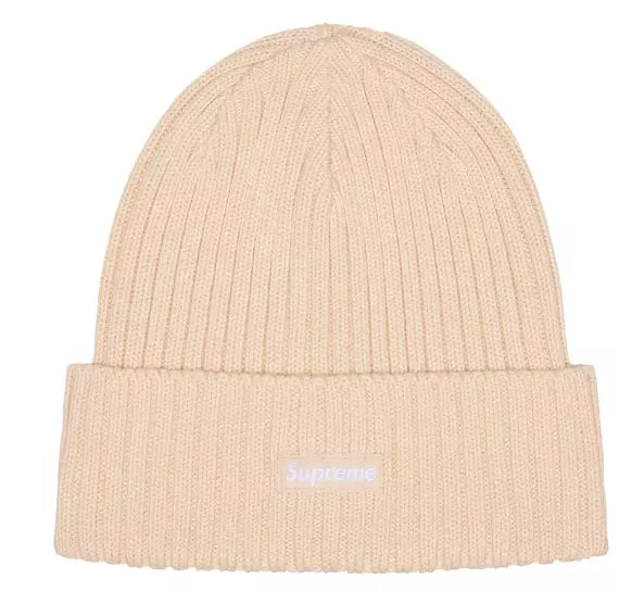 Supreme Overdyed Beanie (SS24) Light Tan