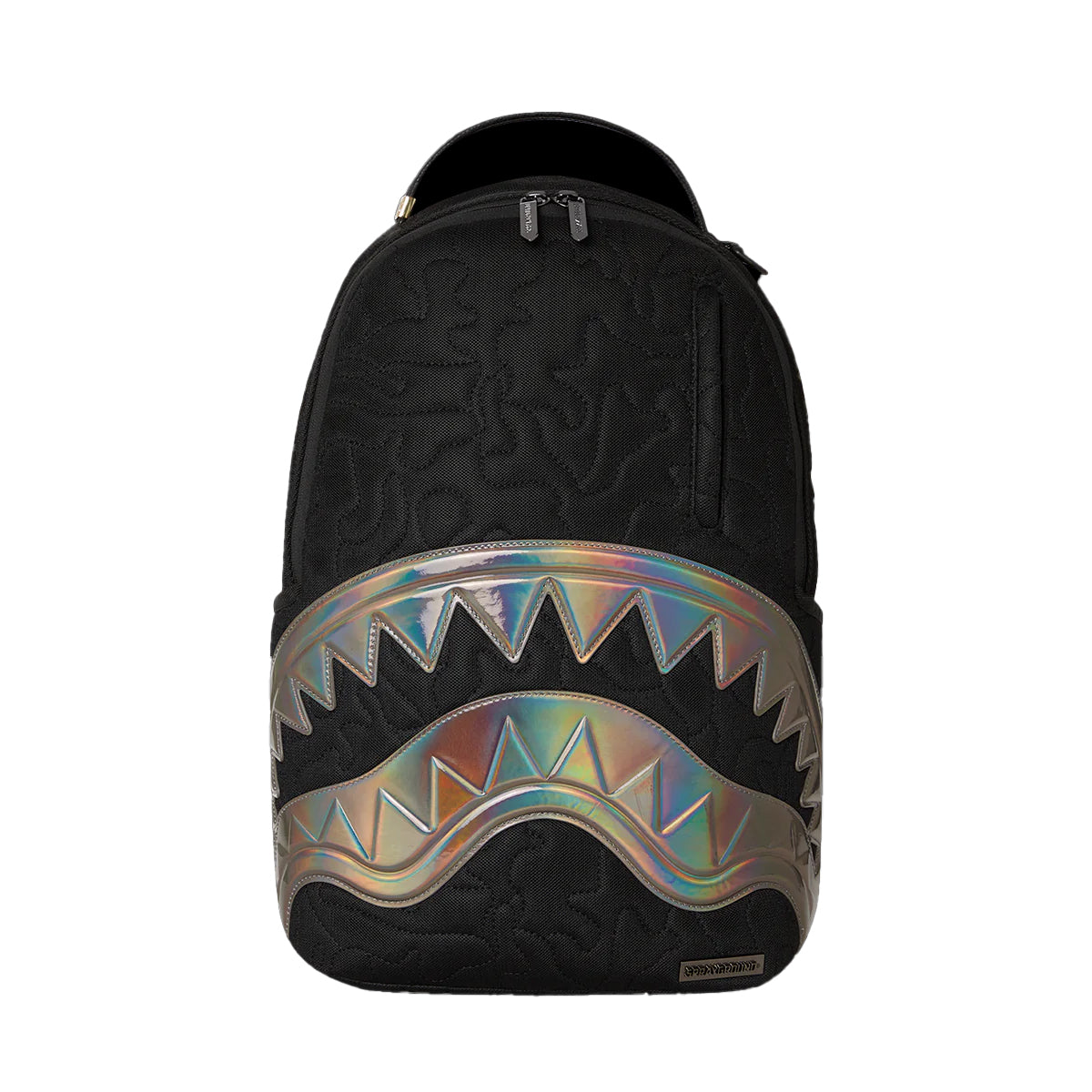 Sprayground Black Quilted Irridescent DLXS Backpack