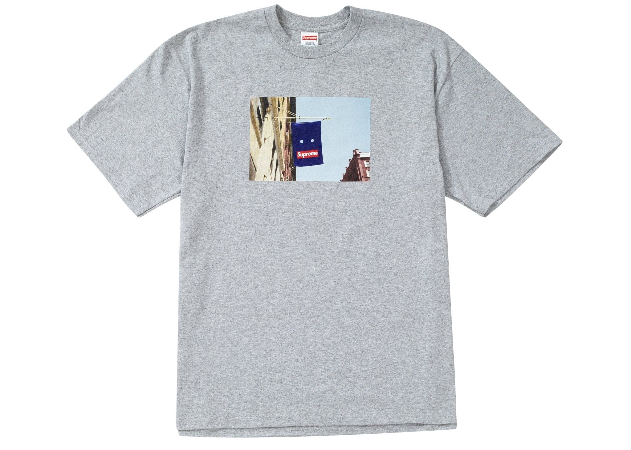 Supreme Banner Heather Grey Tee