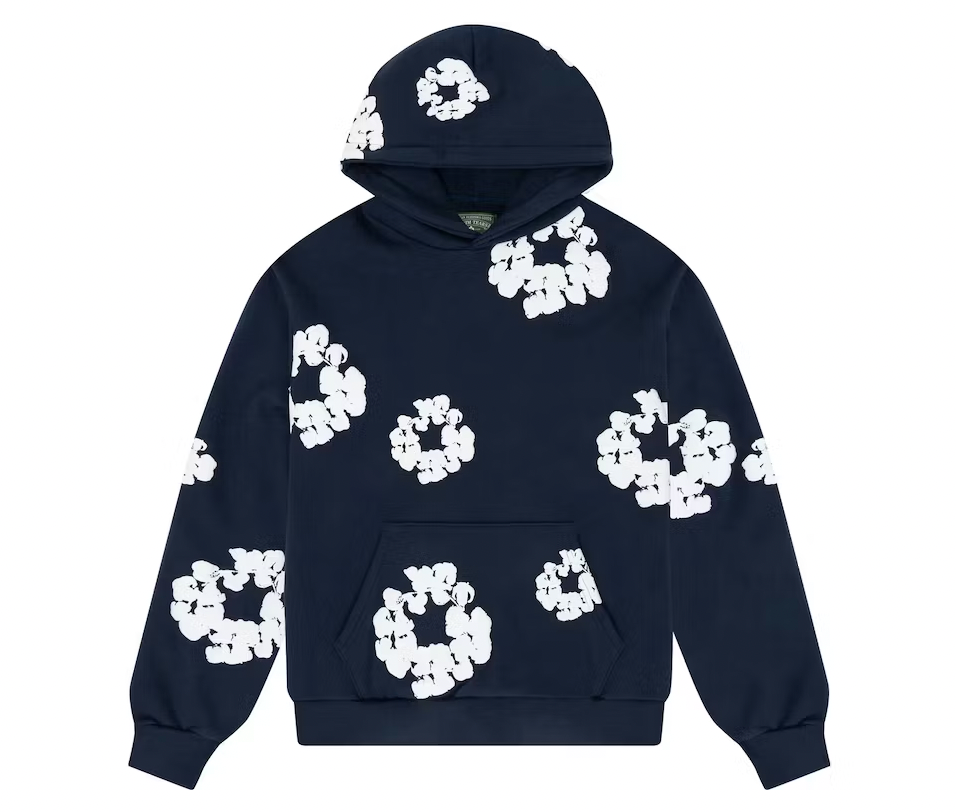 Denim Tears Cotton Wreath Sweatshirt Navy