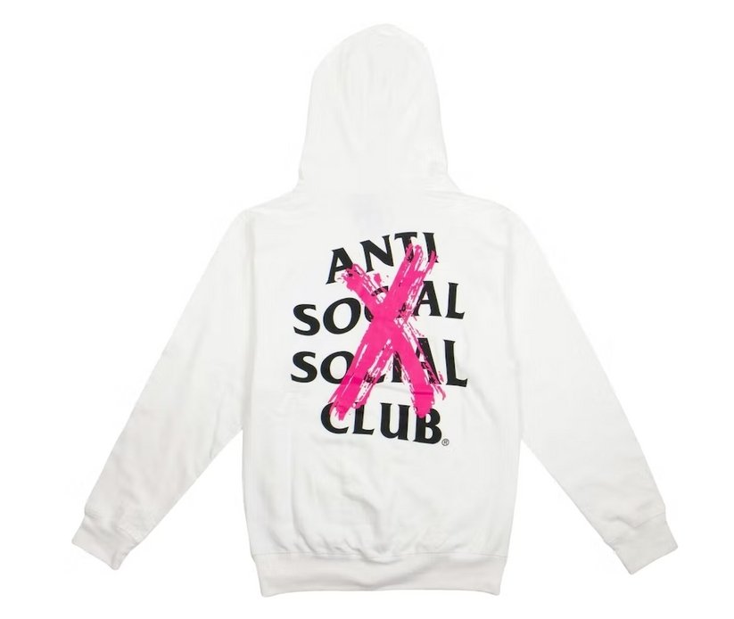 Anti Social Social Club Cancelled Hoodie White - Verified Sneaker Boutique Wellington