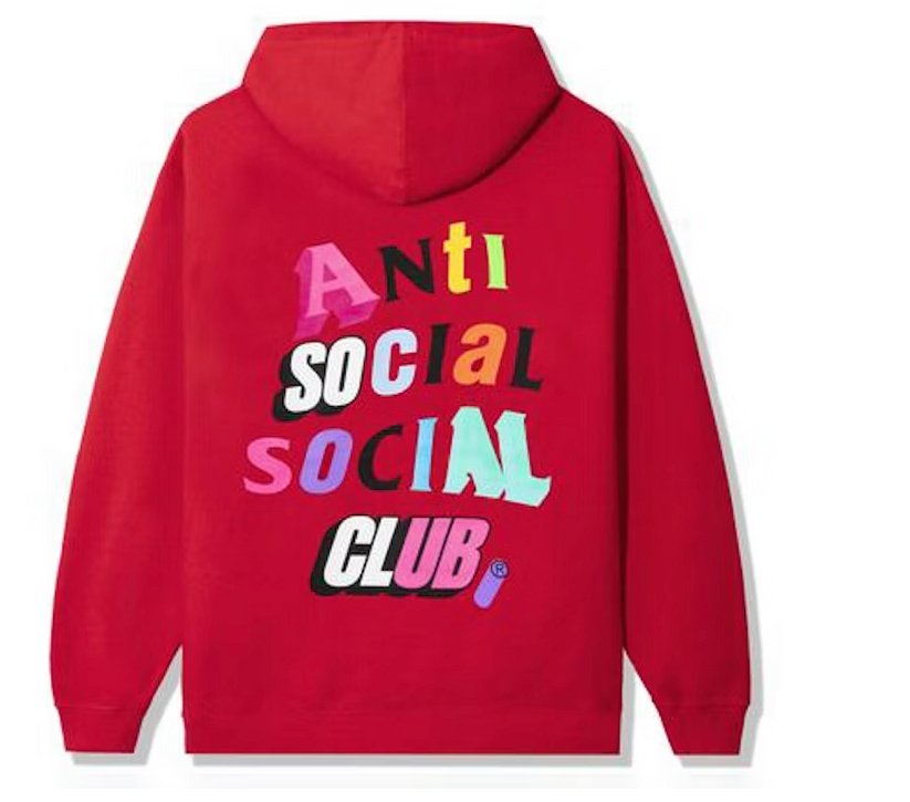 Anti Social Social Club The Real Me Hoodie Red - Verified Sneaker Boutique Wellington