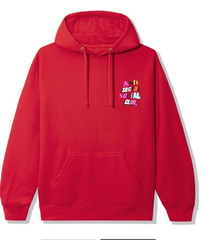 Anti Social Social Club The Real Me Hoodie Red - Verified Sneaker Boutique Wellington